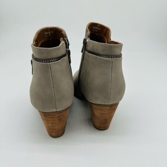 Report Footwear Women's Zipper Faux Leather Upper Corra Booties - Picture 2 of 7